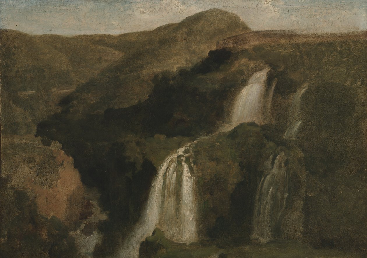 Cascadas de Tívoli de Jean Baptiste Camille Corot
