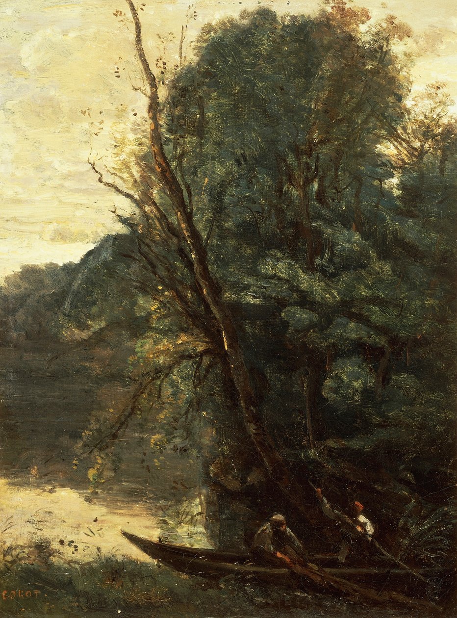 Pesca con redes, al atardecer (La peche a l