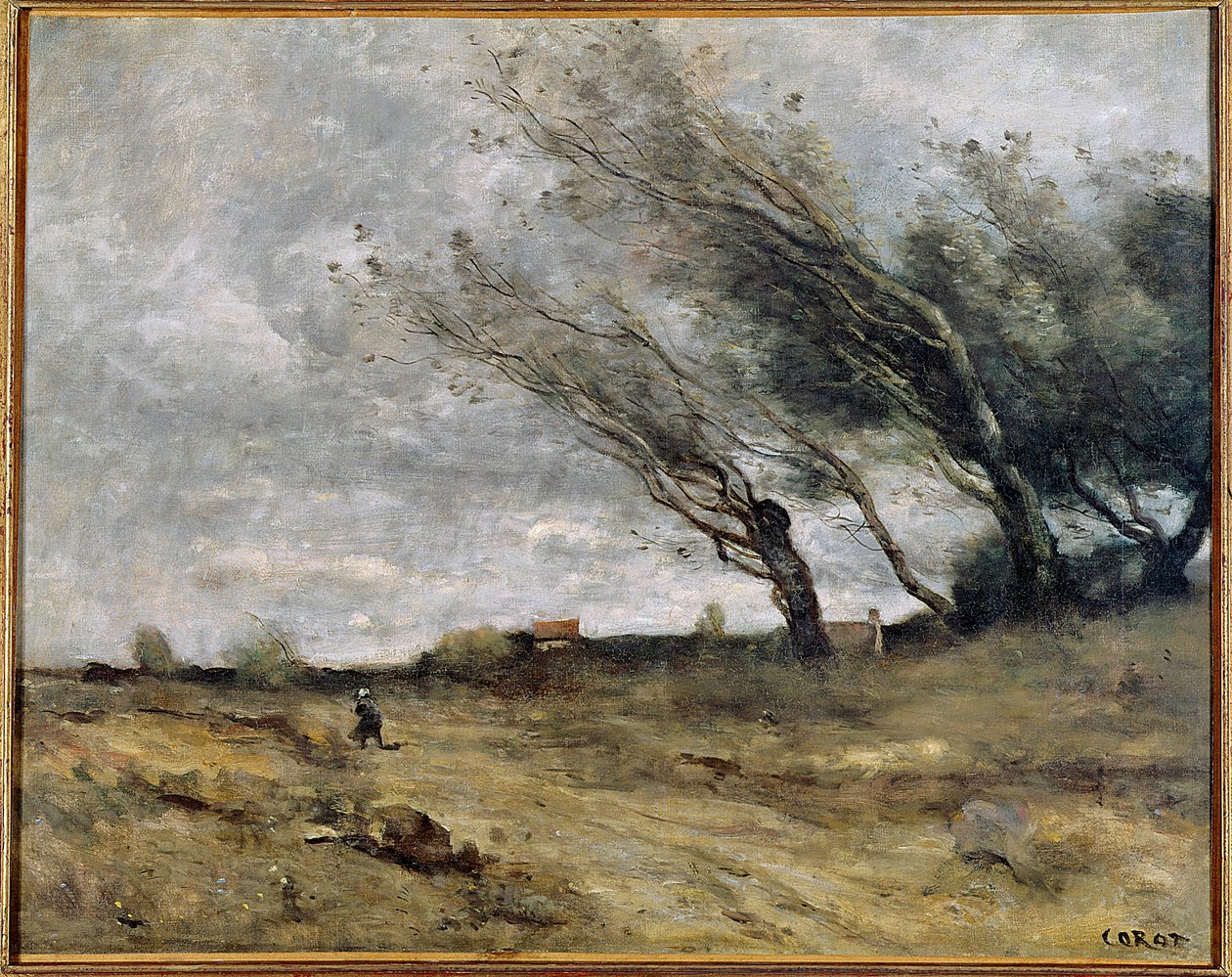 Tormenta de Jean Baptiste Camille Corot