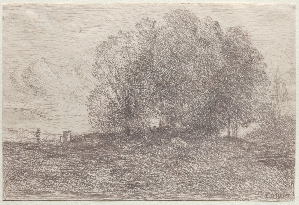 Group of Trees de Jean Baptiste Camille Corot