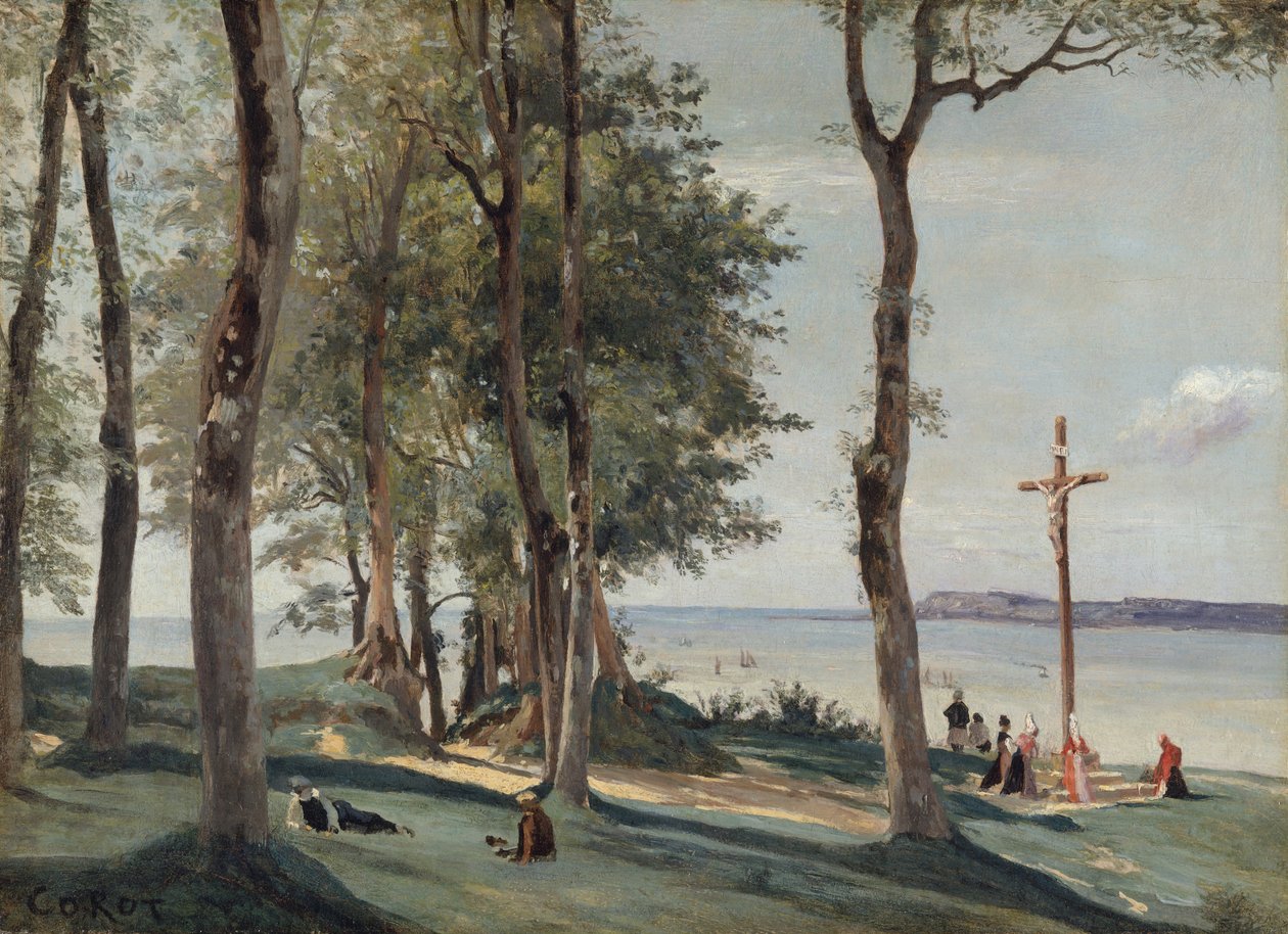 Honfleur: Calvario de Jean Baptiste Camille Corot