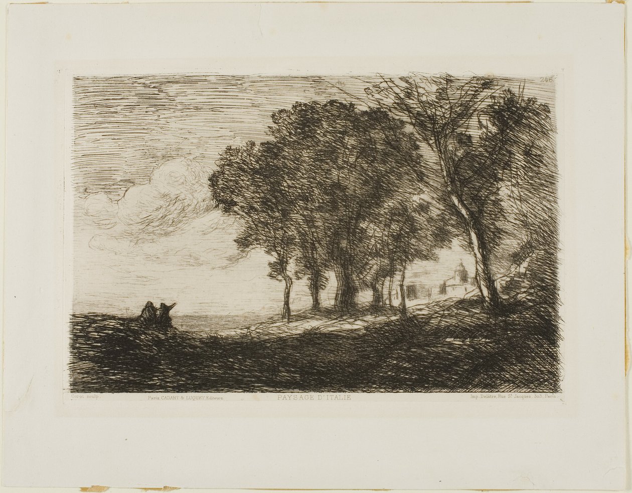 Paisaje Italiano de Jean-Baptiste-Camille Corot