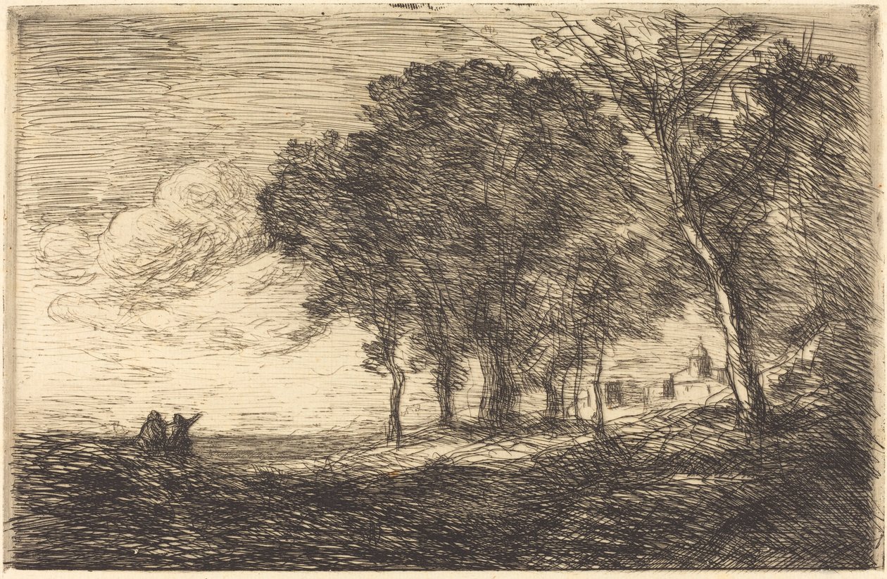 Paisaje italiano, c. 1865 de Jean Baptiste Camille Corot