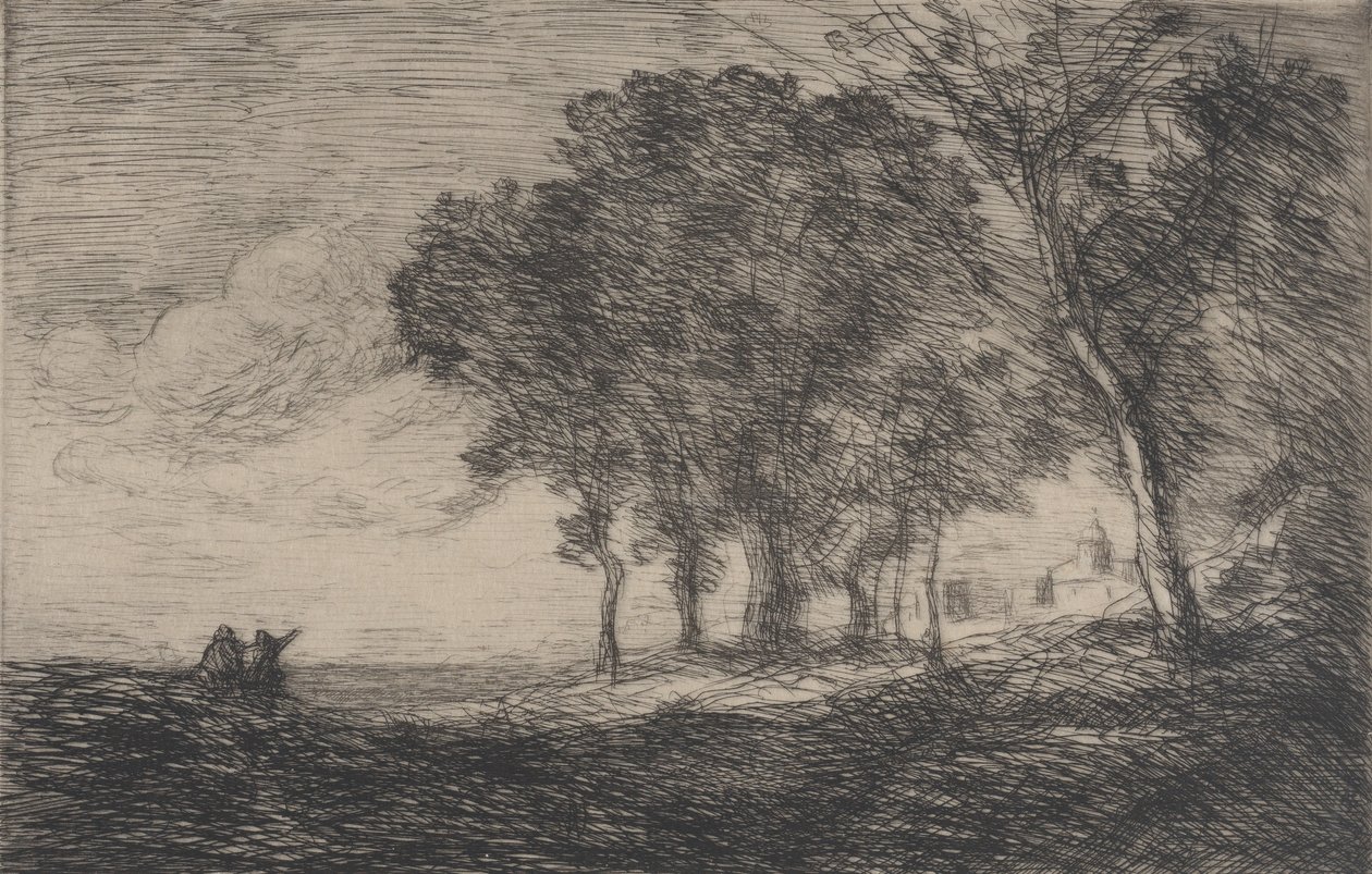 Paisaje Italiano, ca. 1865 de Jean Baptiste Camille Corot