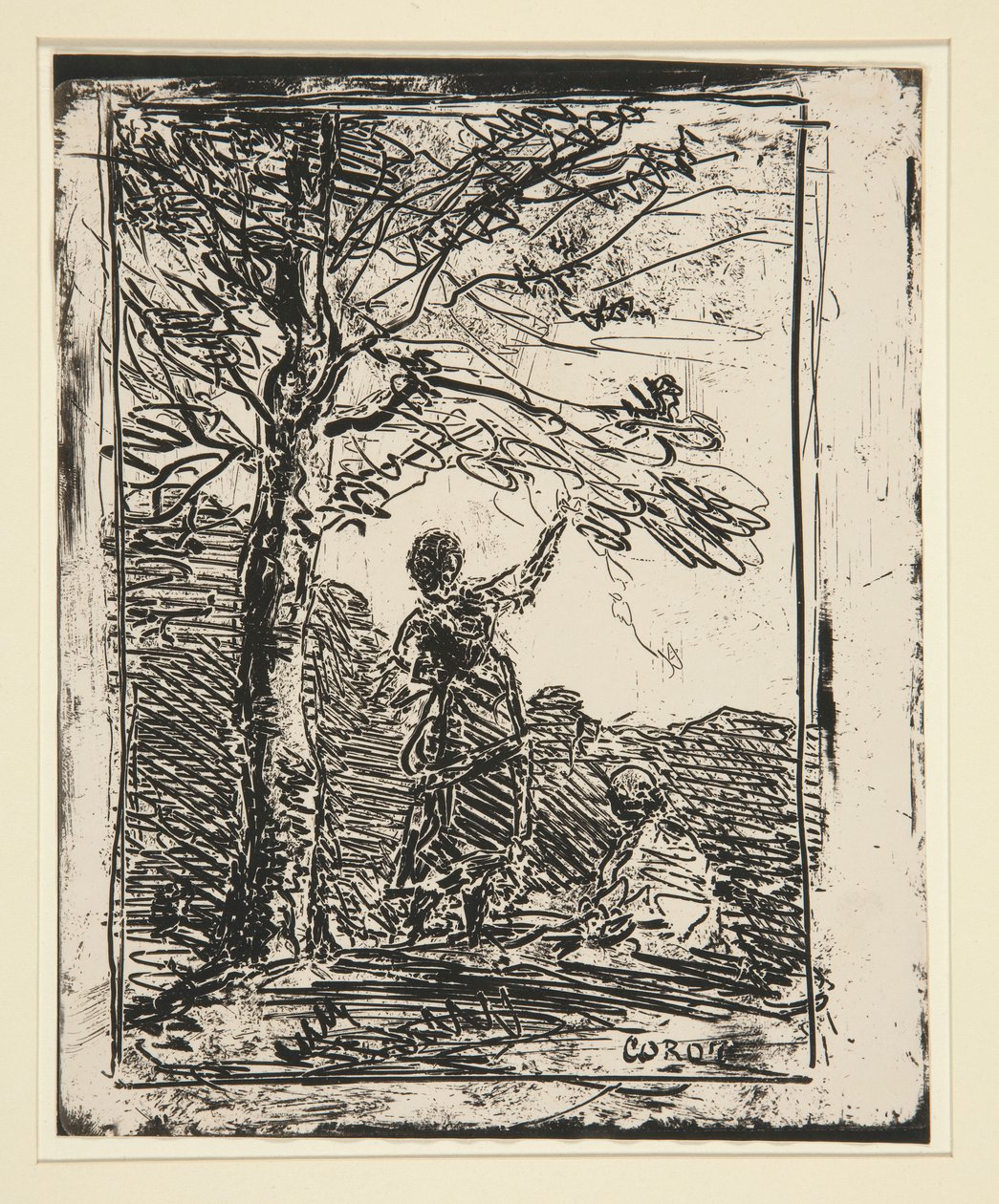 La joven y la muerte (La joven y la muerte) de Jean Baptiste Camille Corot