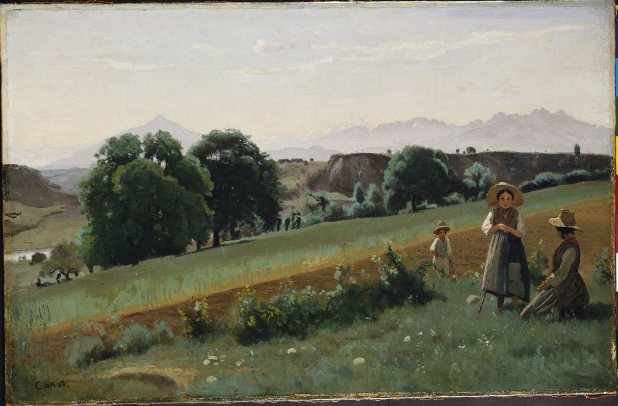 Paisaje en Mornex de Jean Baptiste Camille Corot