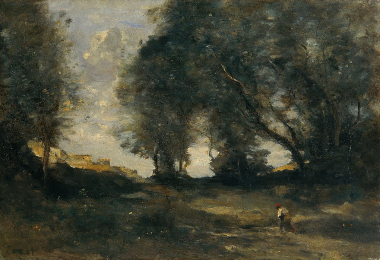 Paisaje, c.1860 (óleo sobre lienzo) de Jean Baptiste Camille Corot