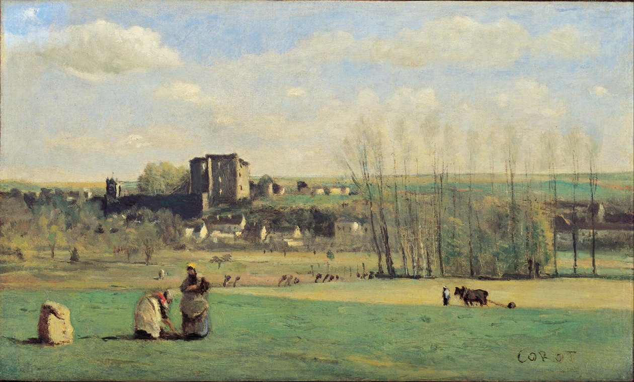 Paisaje de La Ferté-Milon de Jean Baptiste Camille Corot