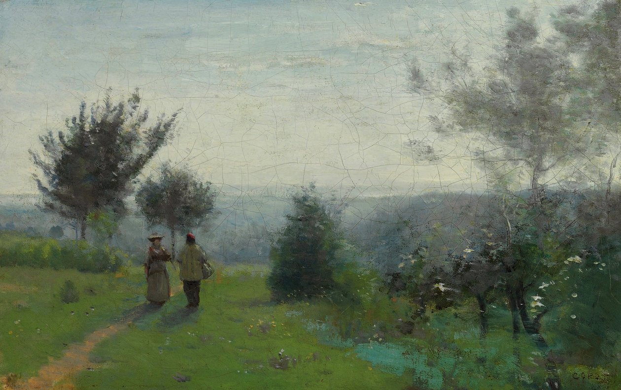 Amanecer de primavera de Jean Baptiste Camille Corot