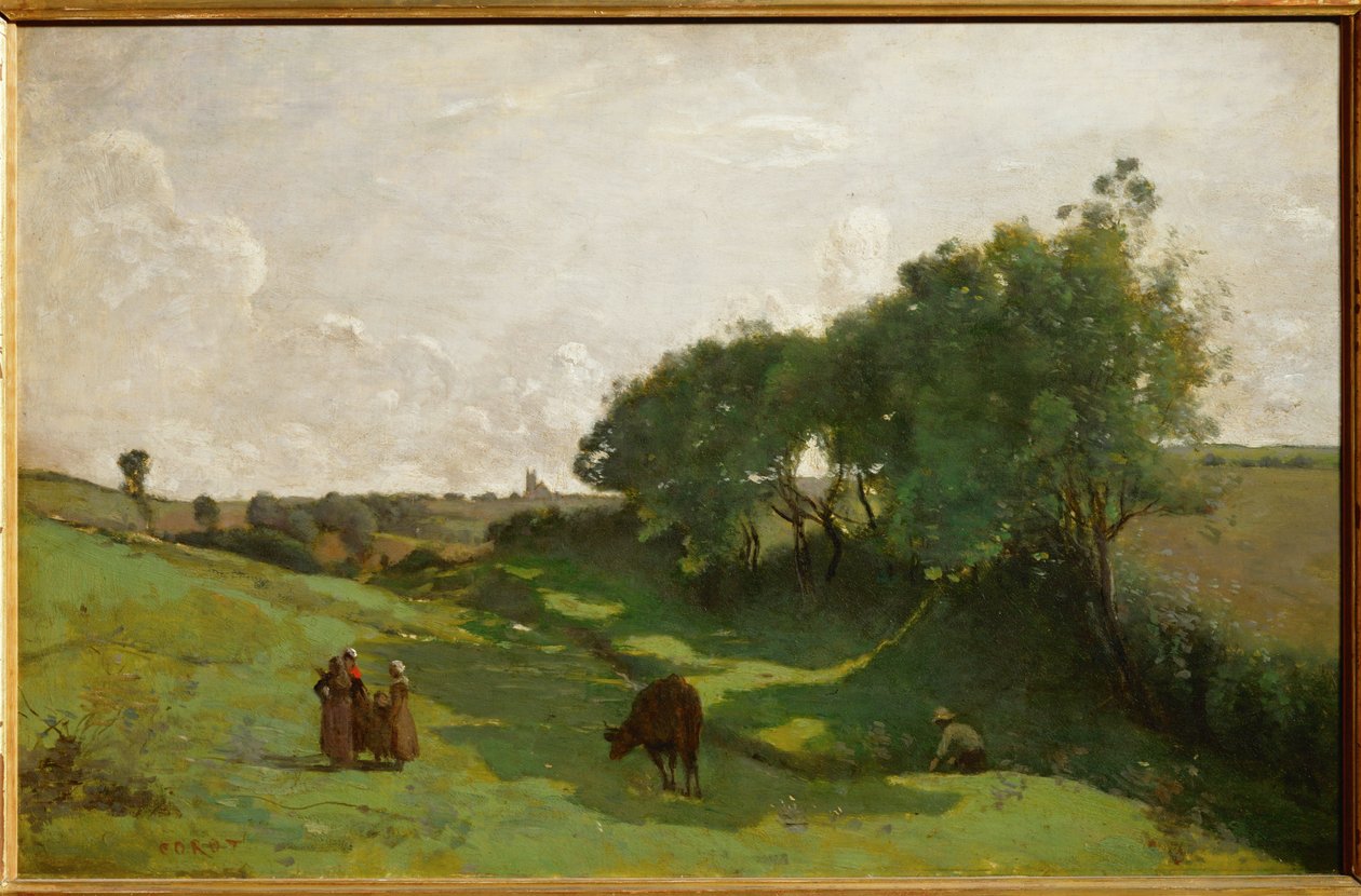 Le vallon - el valle ... de Jean Baptiste Camille Corot