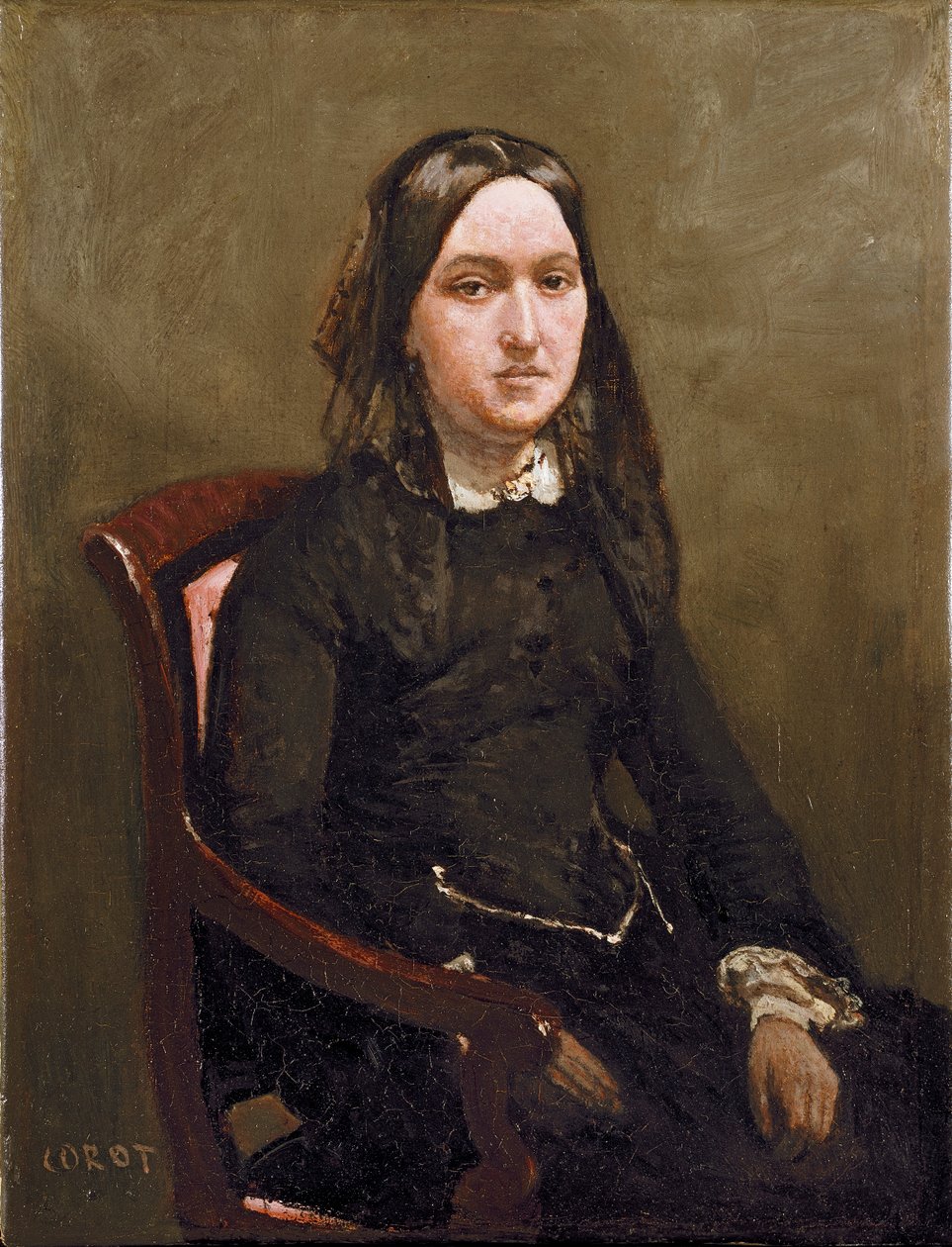 Mme Bison, 1852 de Jean Baptiste Camille Corot
