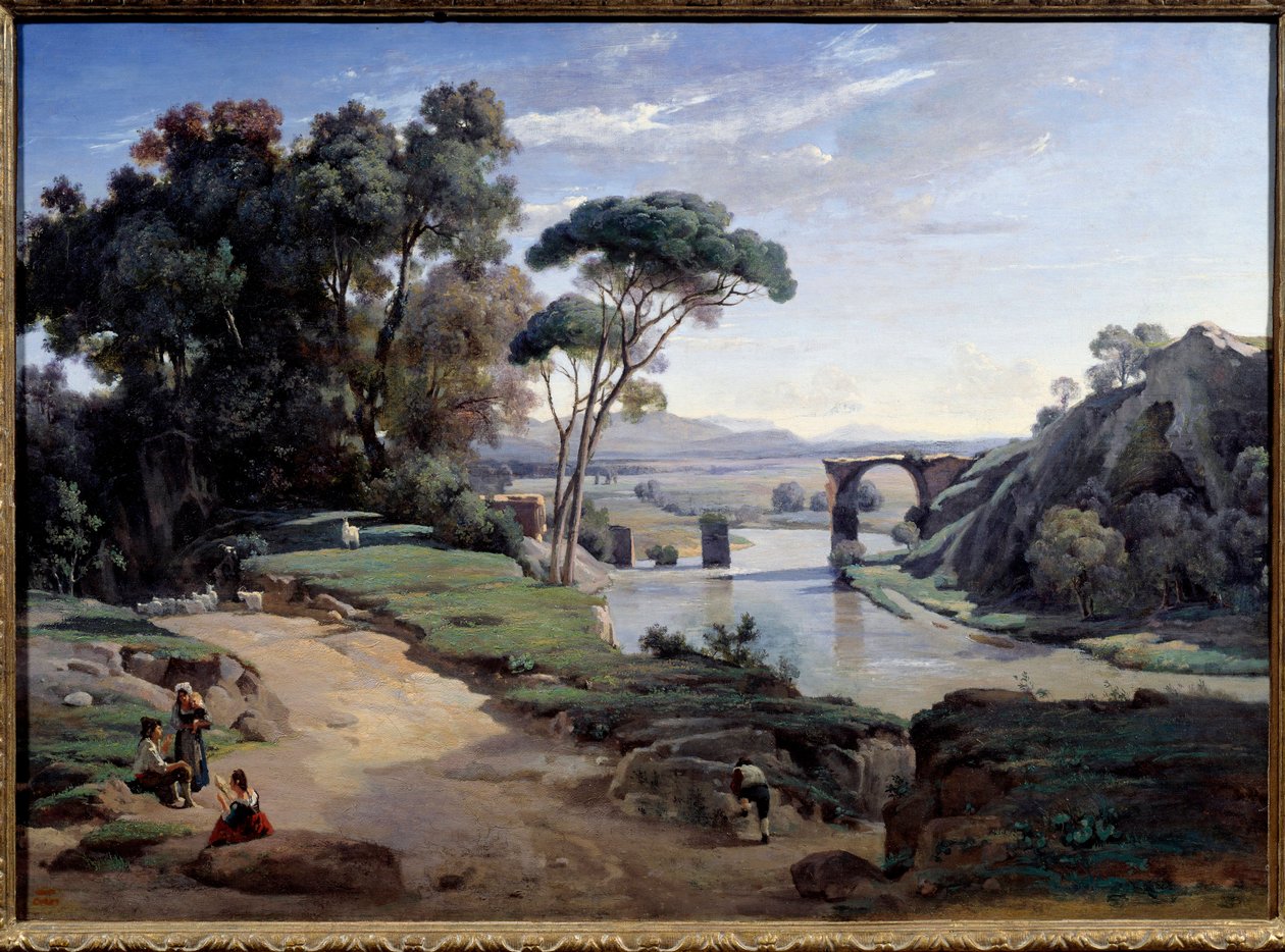 Puente de Narni cerca de Roma de Jean Baptiste Camille Corot