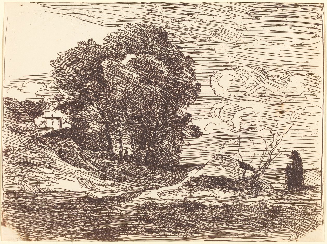 La morada del poeta de Jean Baptiste Camille Corot