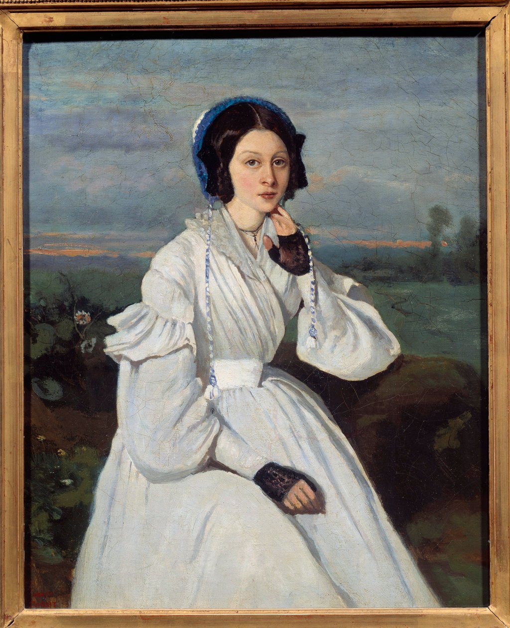 Retrato de Claire Sennegon (1821-?) de Jean Baptiste Camille Corot