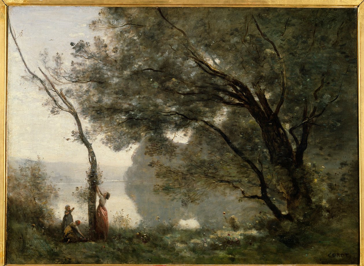 Recuerdo de Mortefontaine. Pintura de Camille Corot (1796-1875) de Jean Baptiste Camille Corot