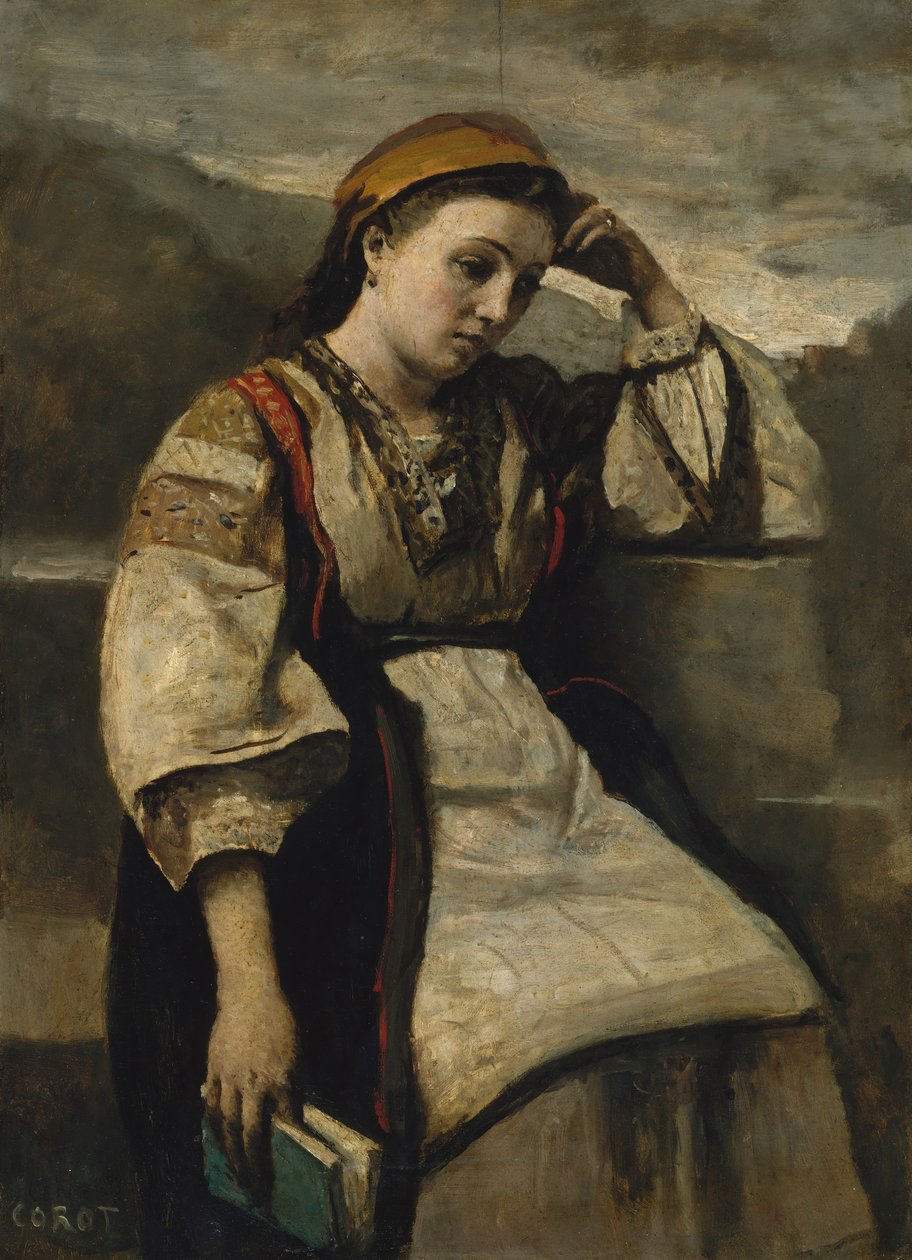 Reverie, ca. 1860-65 de Jean Baptiste Camille Corot
