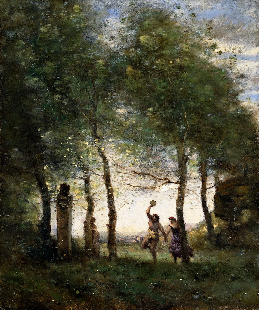 Pequeña bacanal, 1874 de Jean Baptiste Camille Corot