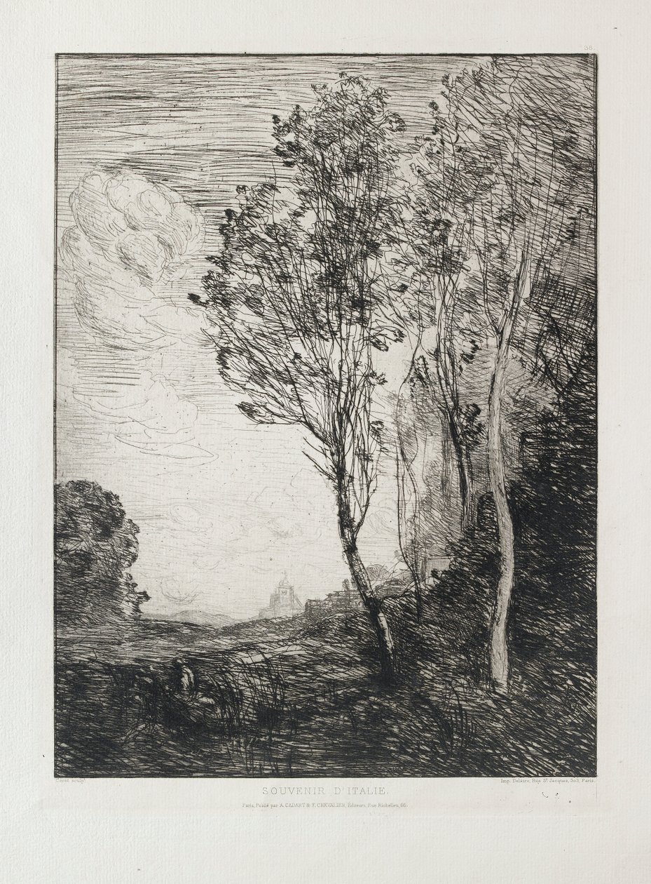 Recuerdo de Italia, 1863 de Jean Baptiste Camille Corot