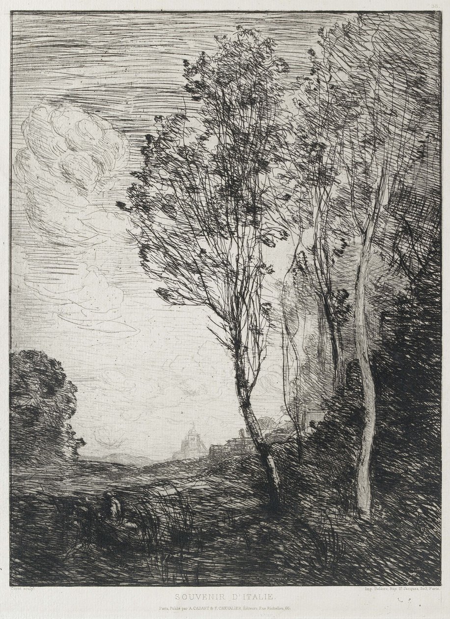 Recuerdo de Italia, 1863 de Jean Baptiste Camille Corot