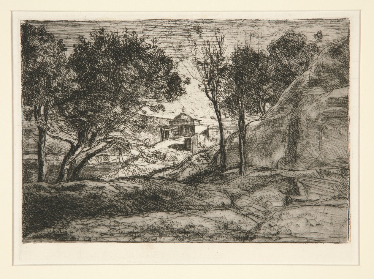 Souvenir de Toscane (Memoria de la Toscana) de Jean Baptiste Camille Corot