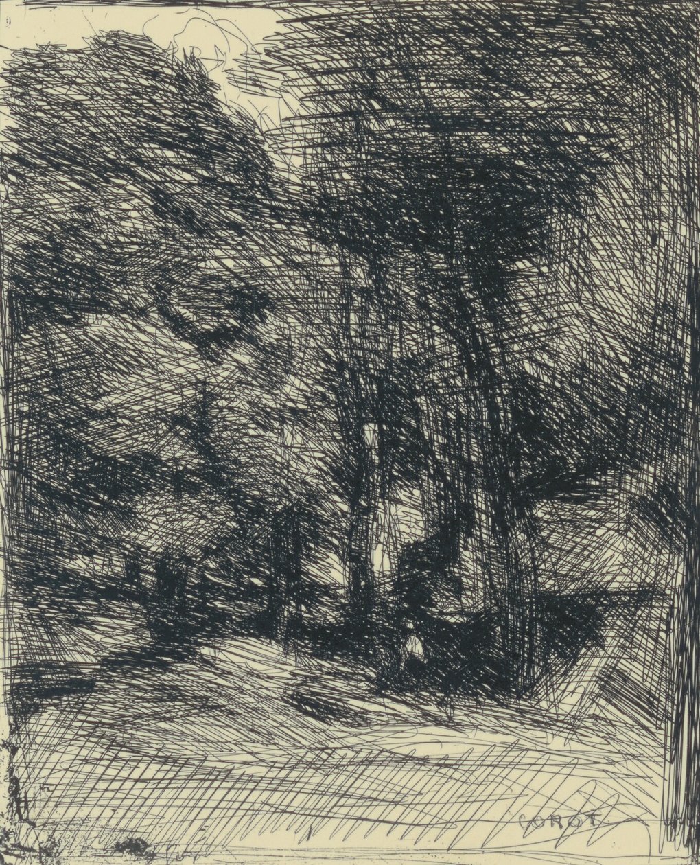Recuerdo de Bas-Bréau de Jean Baptiste Camille Corot