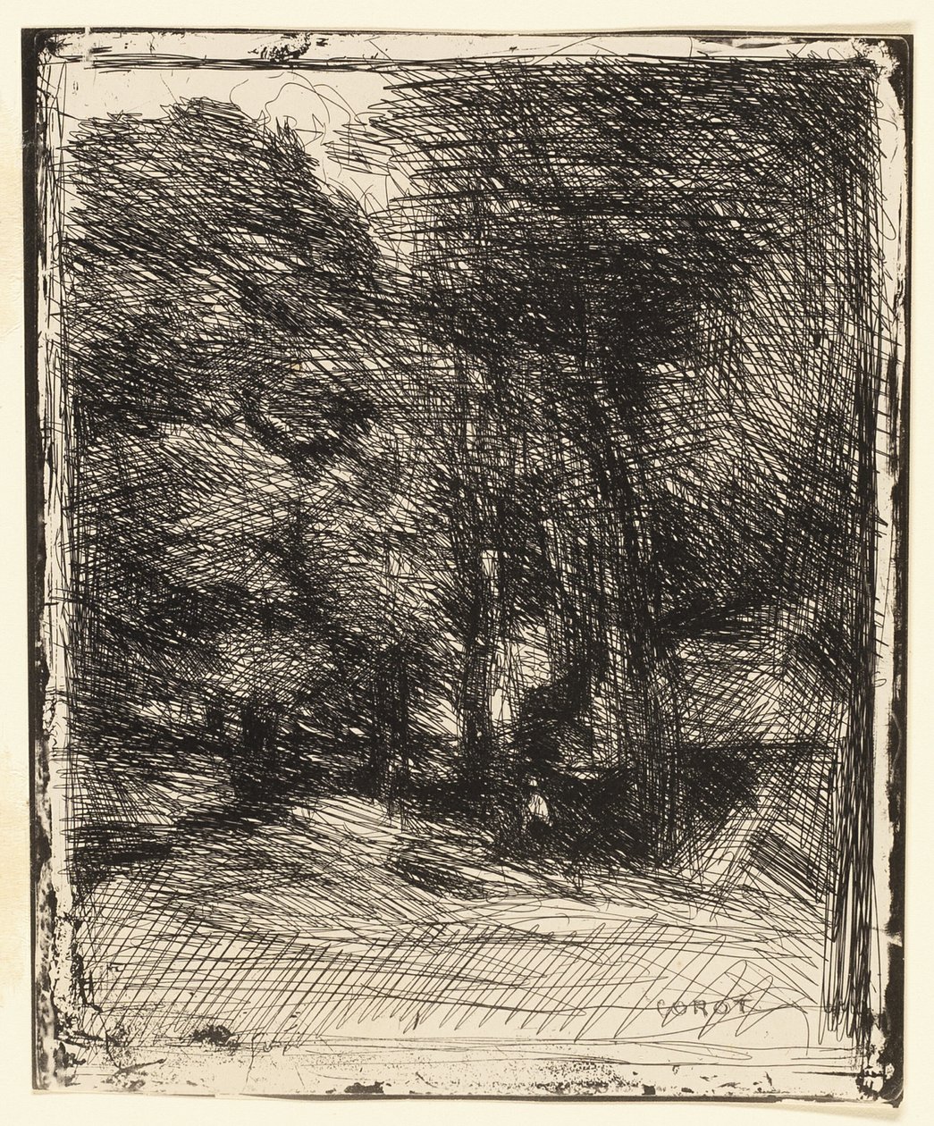 Recuerdo de Bas-Bréau de Jean Baptiste Camille Corot
