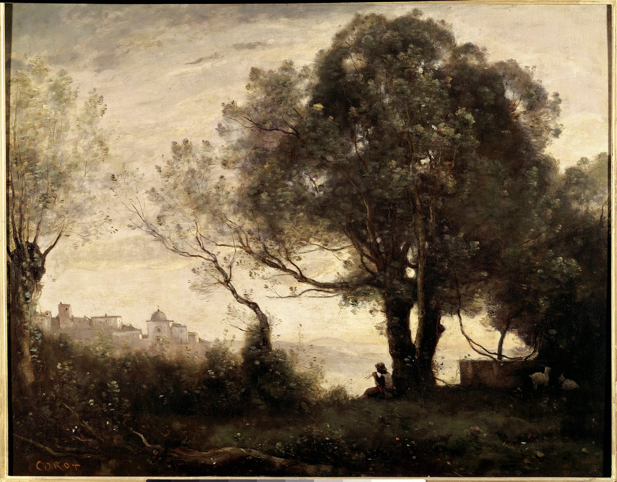 Recuerdo de Castelgandolfo en Italia de Jean Baptiste Camille Corot
