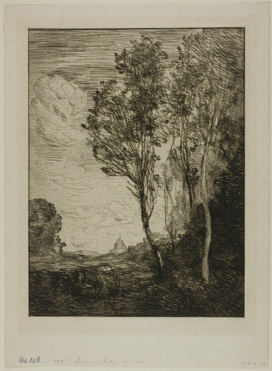 Recuerdo de Italia de Jean Baptiste Camille Corot