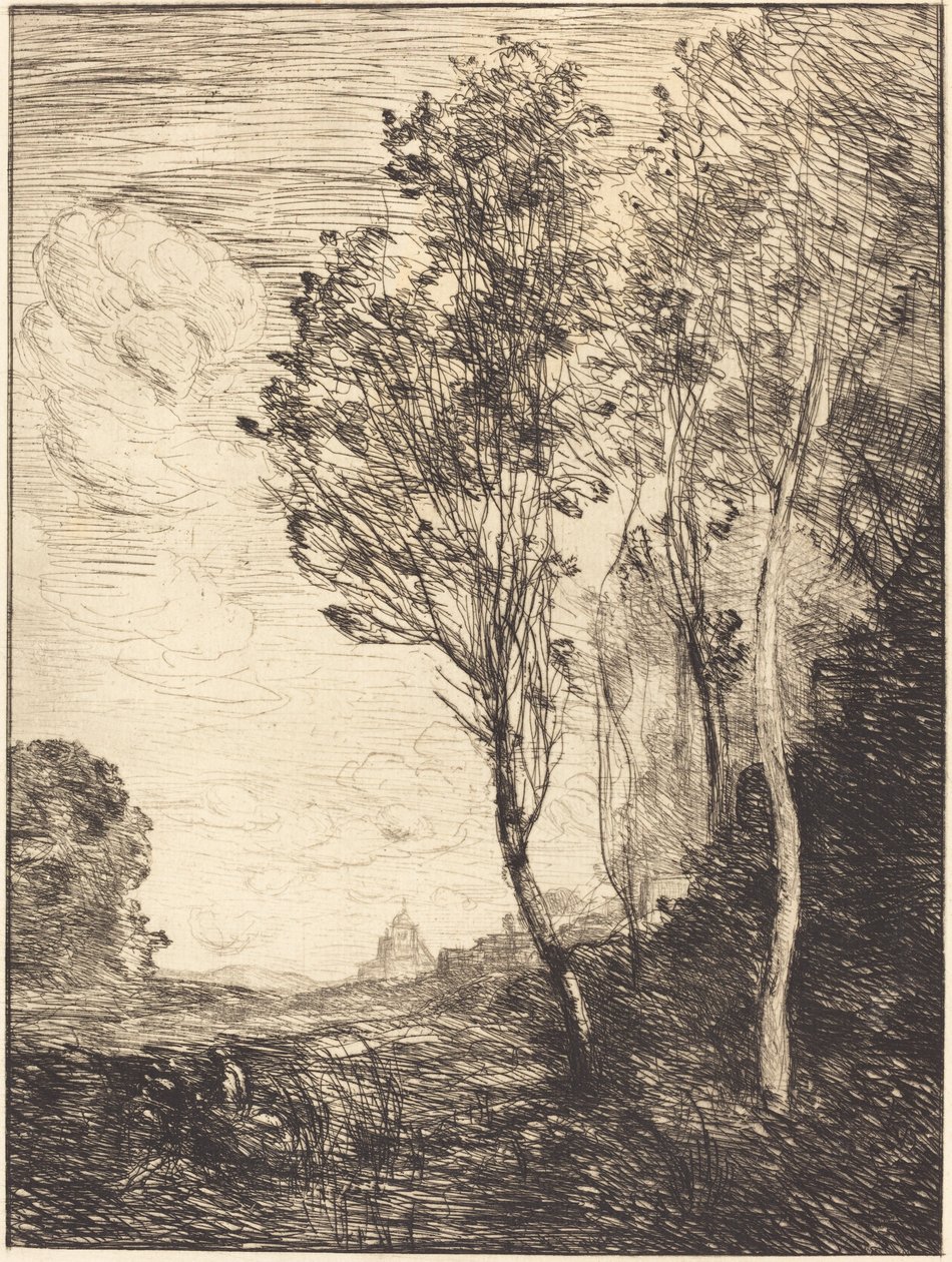 Recuerdo de Italia, 1866 de Jean Baptiste Camille Corot