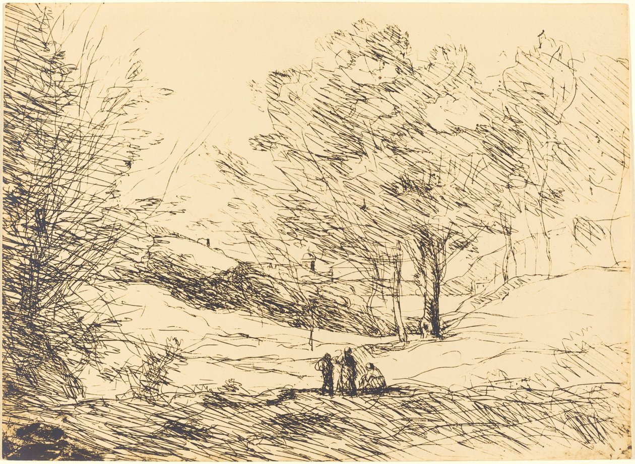 Recuerdo del Lago Maggiore, 1871 de Jean Baptiste Camille Corot