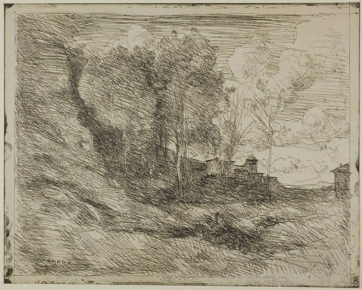 Recuerdo de Ostia de Jean Baptiste Camille Corot