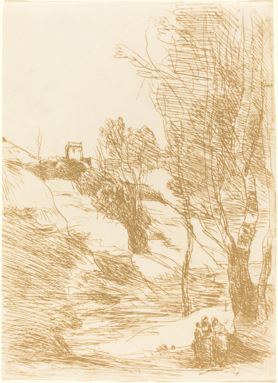 Recuerdo de Salerno de Jean Baptiste Camille Corot