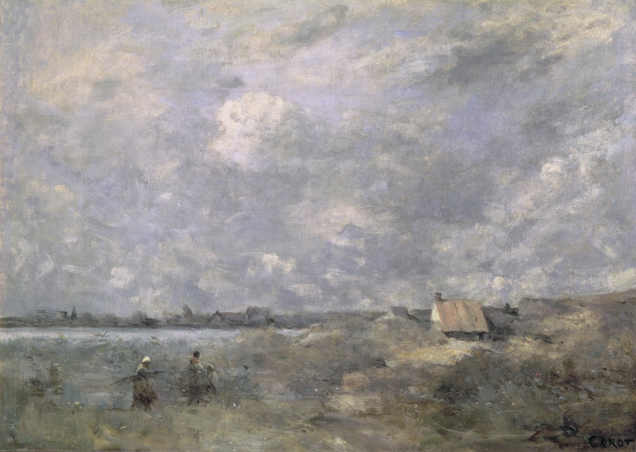 Clima tormentoso, Pas de Calais de Jean Baptiste Camille Corot