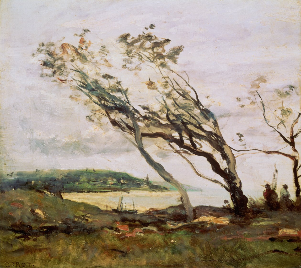 Día tormentoso en el Canal de Jean Baptiste Camille Corot