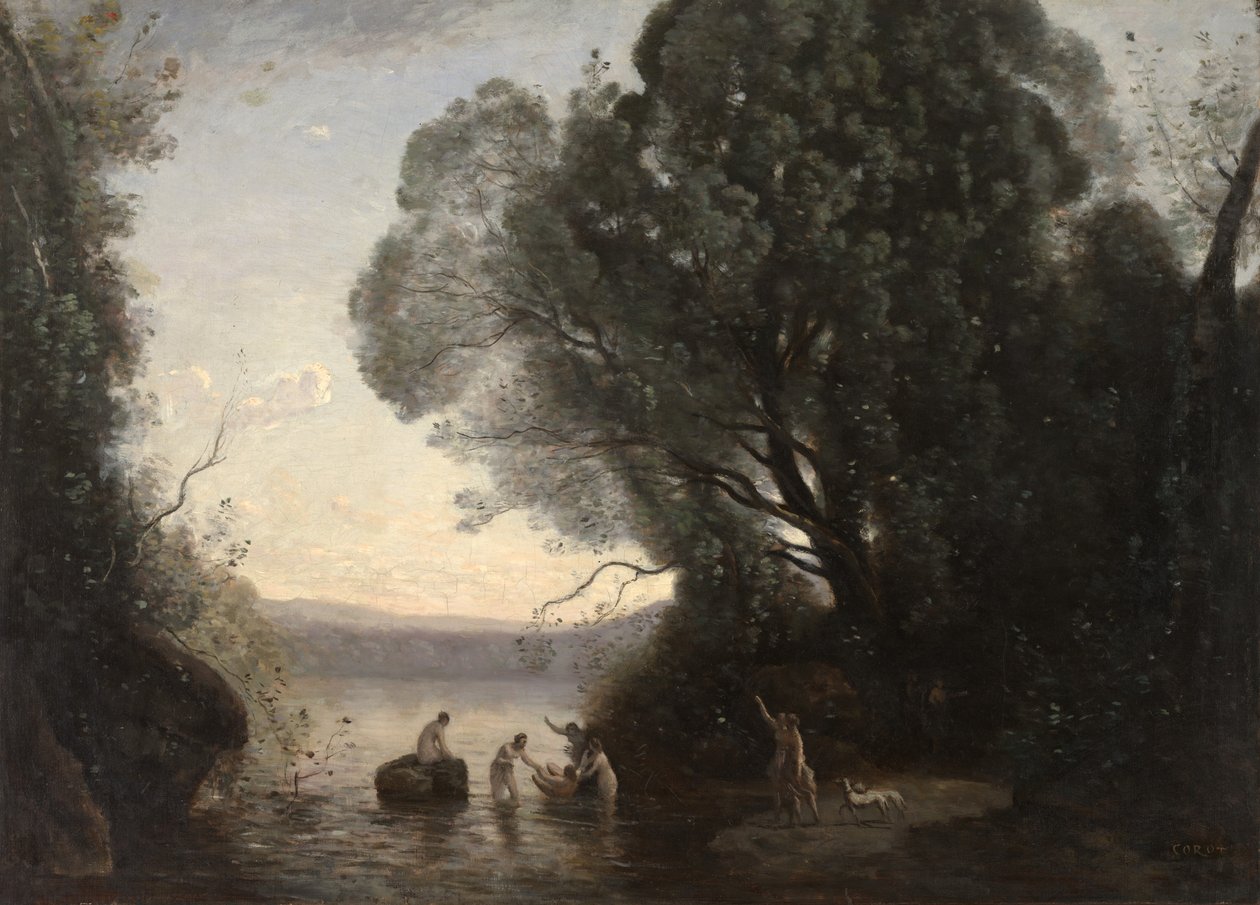 El baño de Diana (Le Bain de Diane), c.1855 de Jean Baptiste Camille Corot