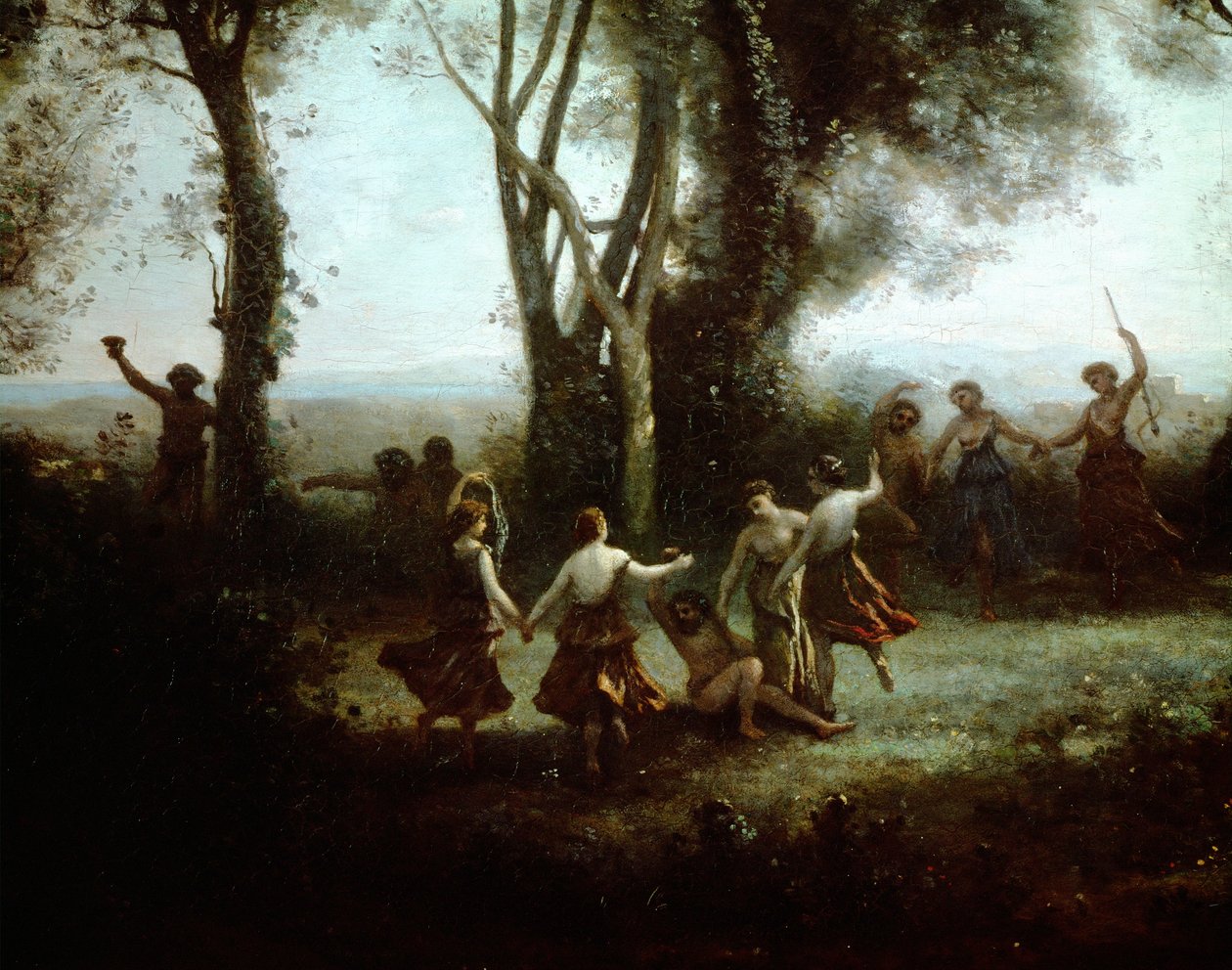La danza de las ninfas ... de Jean Baptiste Camille Corot