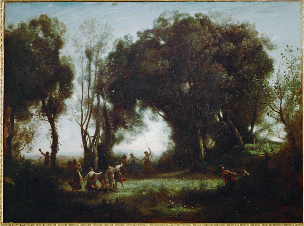 La danza de las ninfas ... de Jean Baptiste Camille Corot
