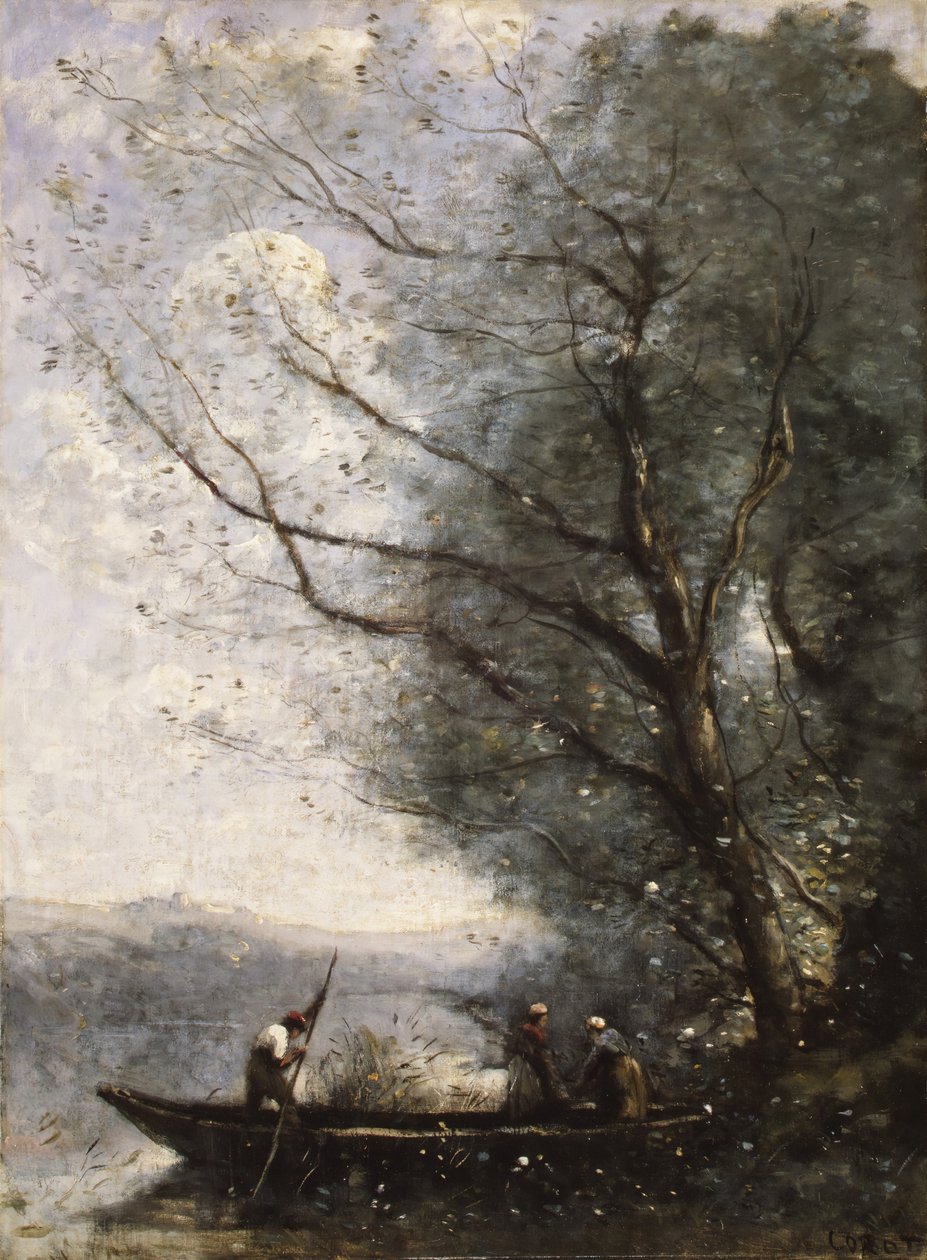 El barquero, ca. 1865 de Jean Baptiste Camille Corot