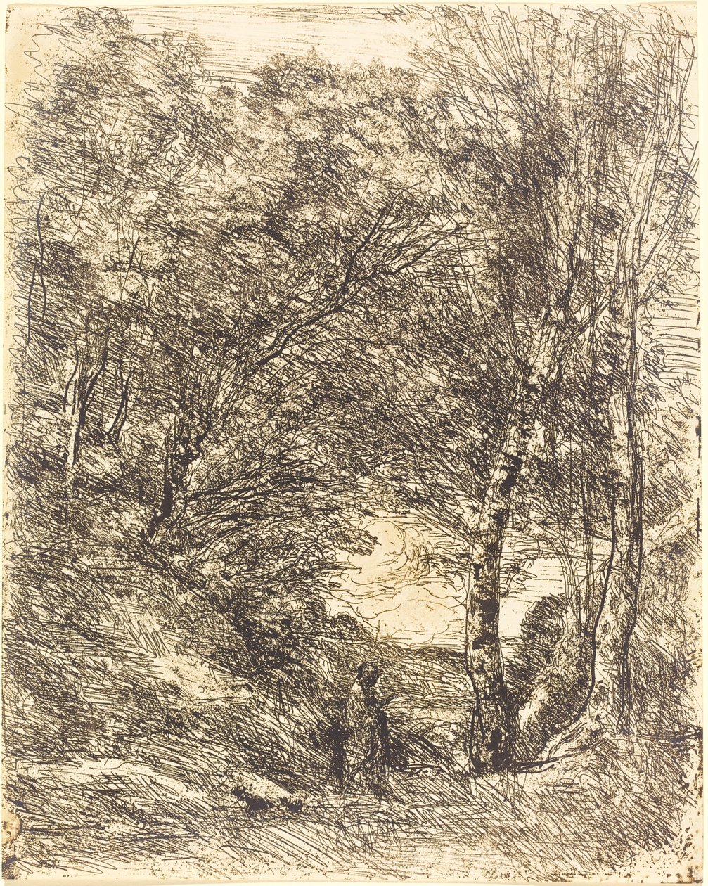 Los jardines de Horacio de Jean Baptiste Camille Corot
