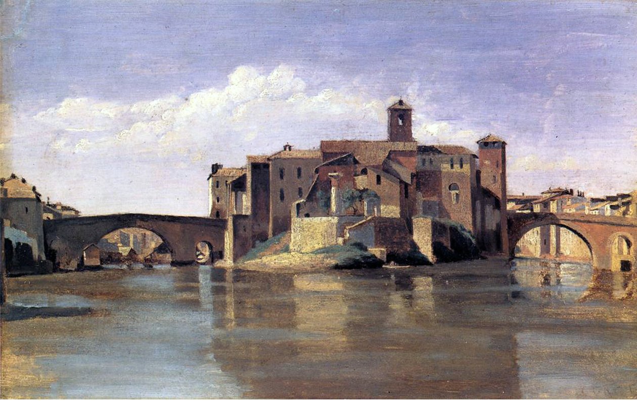 La Isla de San Bartolomeo de Jean Baptiste Camille Corot
