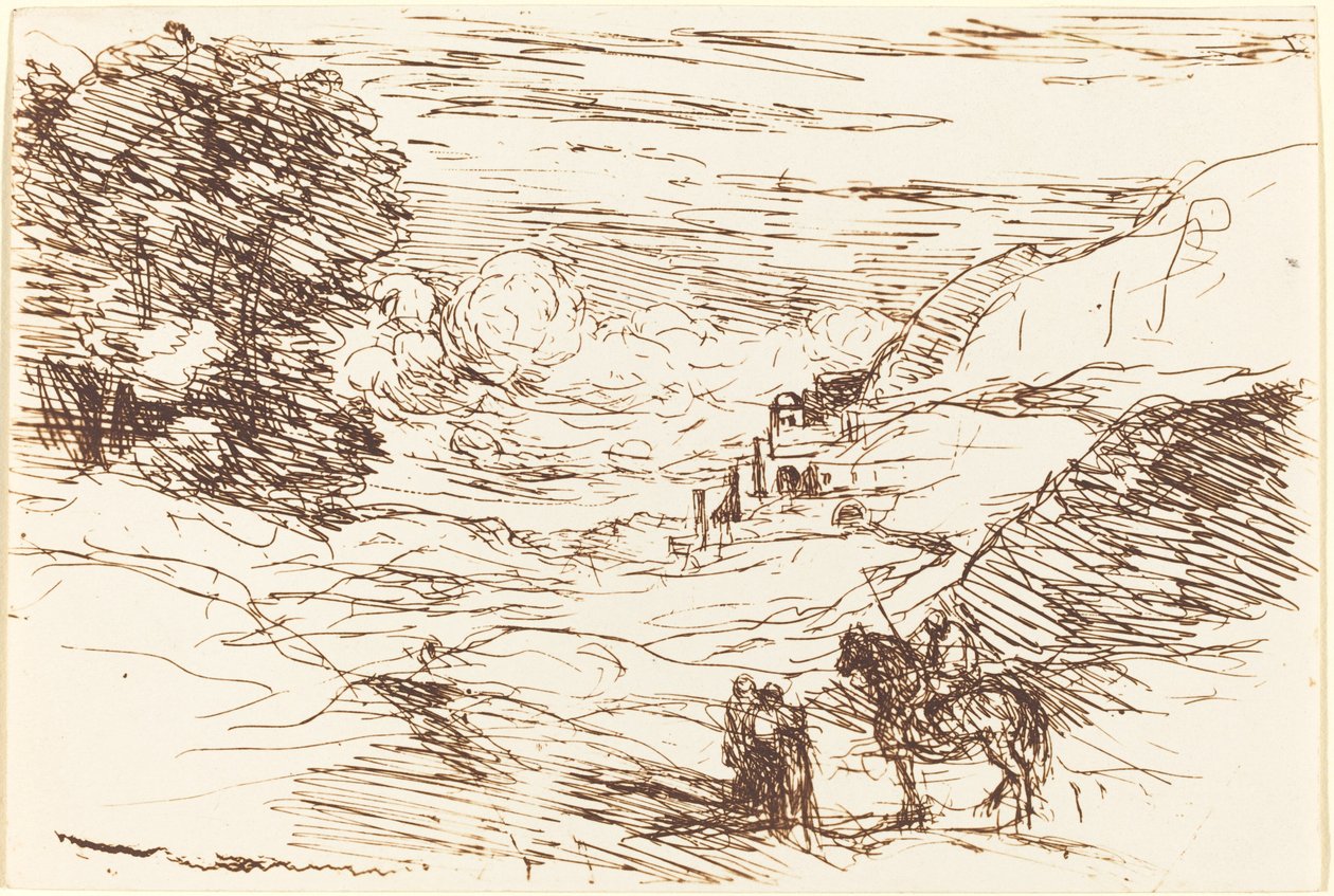 Los Paladines, 1871 de Jean Baptiste Camille Corot