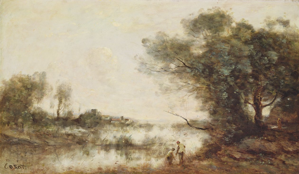 El estanque (óleo sobre lienzo) de Jean Baptiste Camille Corot