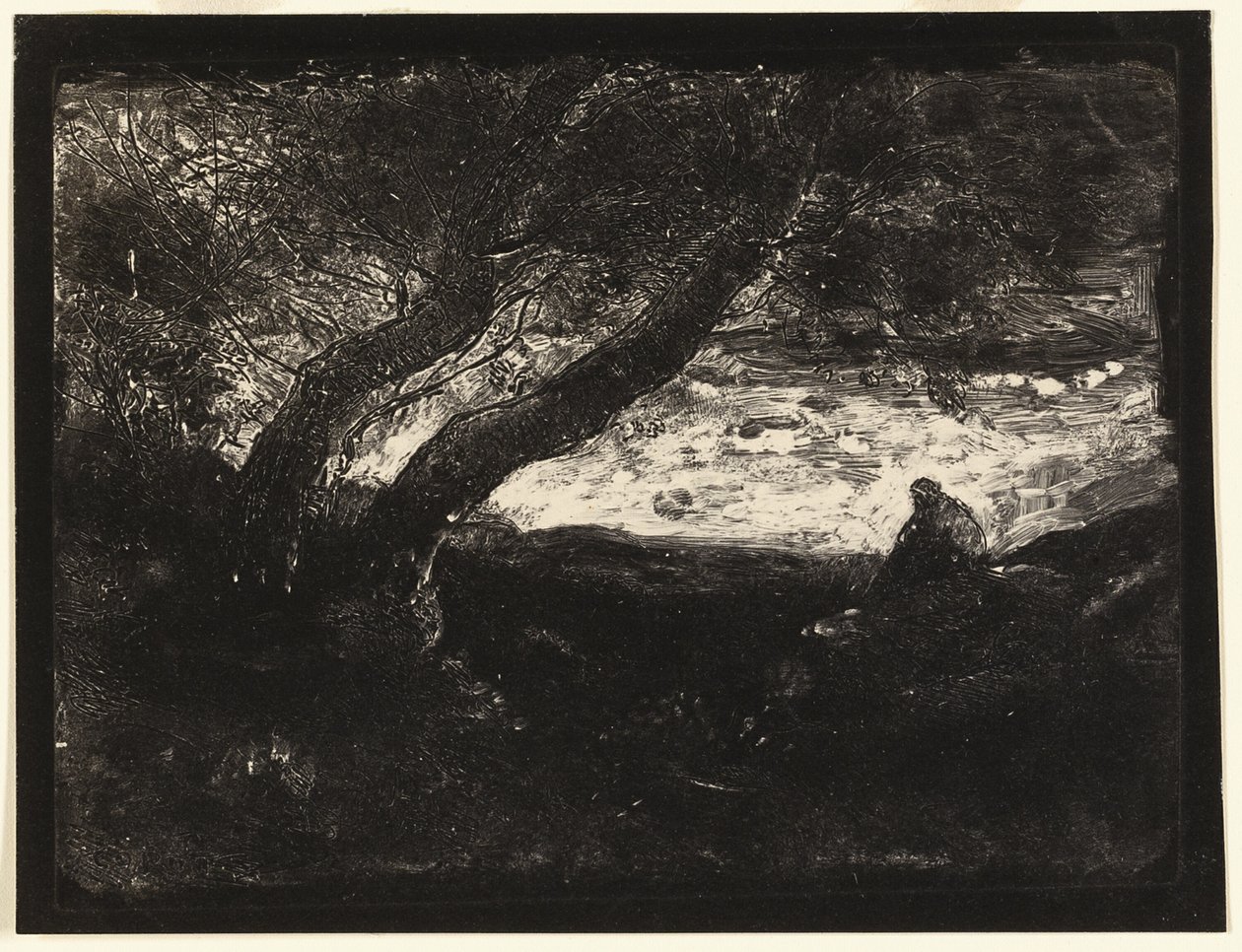 El Pensador de Jean Baptiste Camille Corot