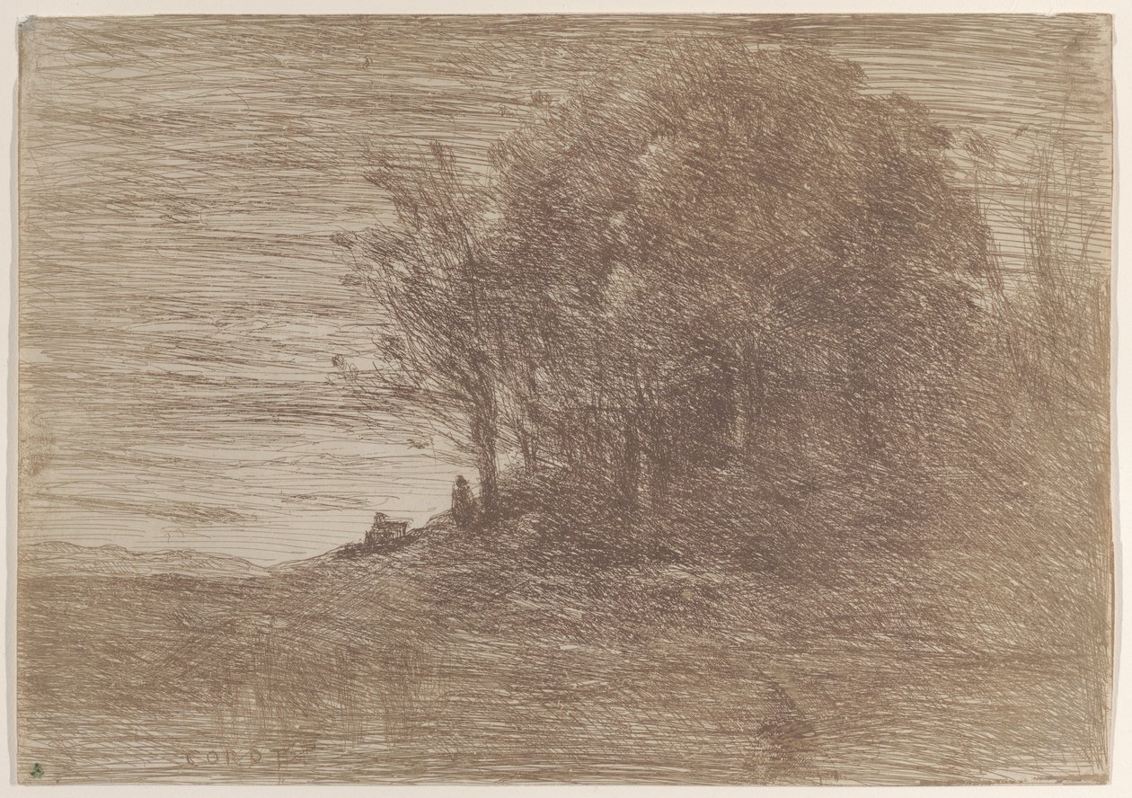 Los bosques del ermitaño, 1858 de Jean Baptiste Camille Corot