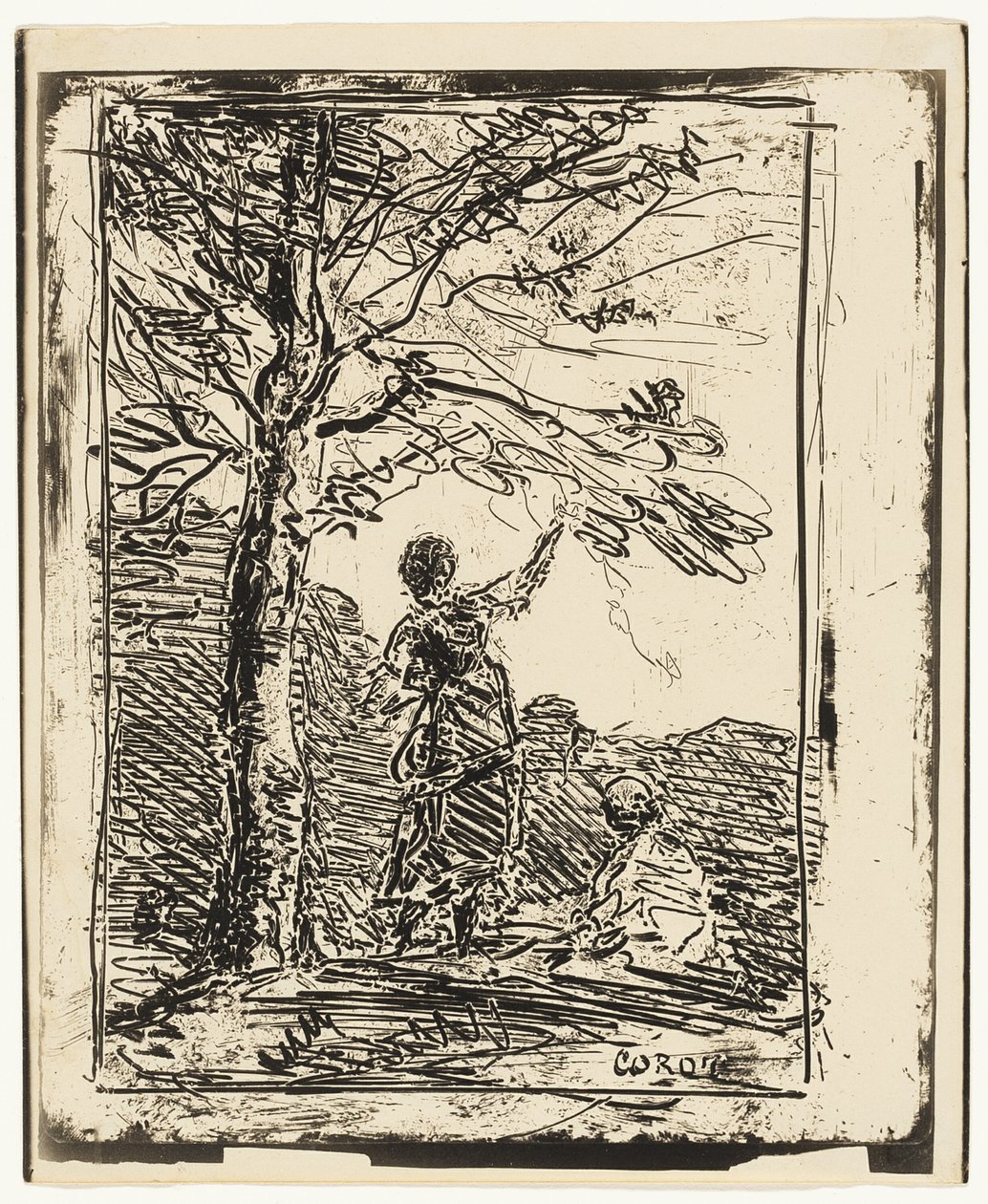 La joven doncella y la muerte de Jean Baptiste Camille Corot