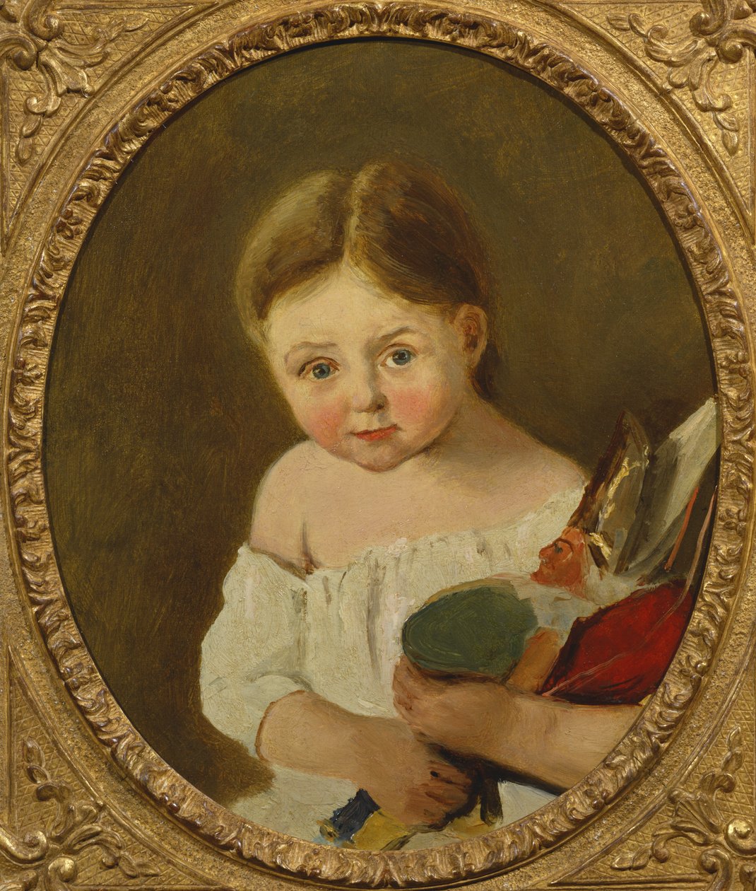 La hija menor de M. Edouard Delalain, c.1845-50 de Jean Baptiste Camille Corot