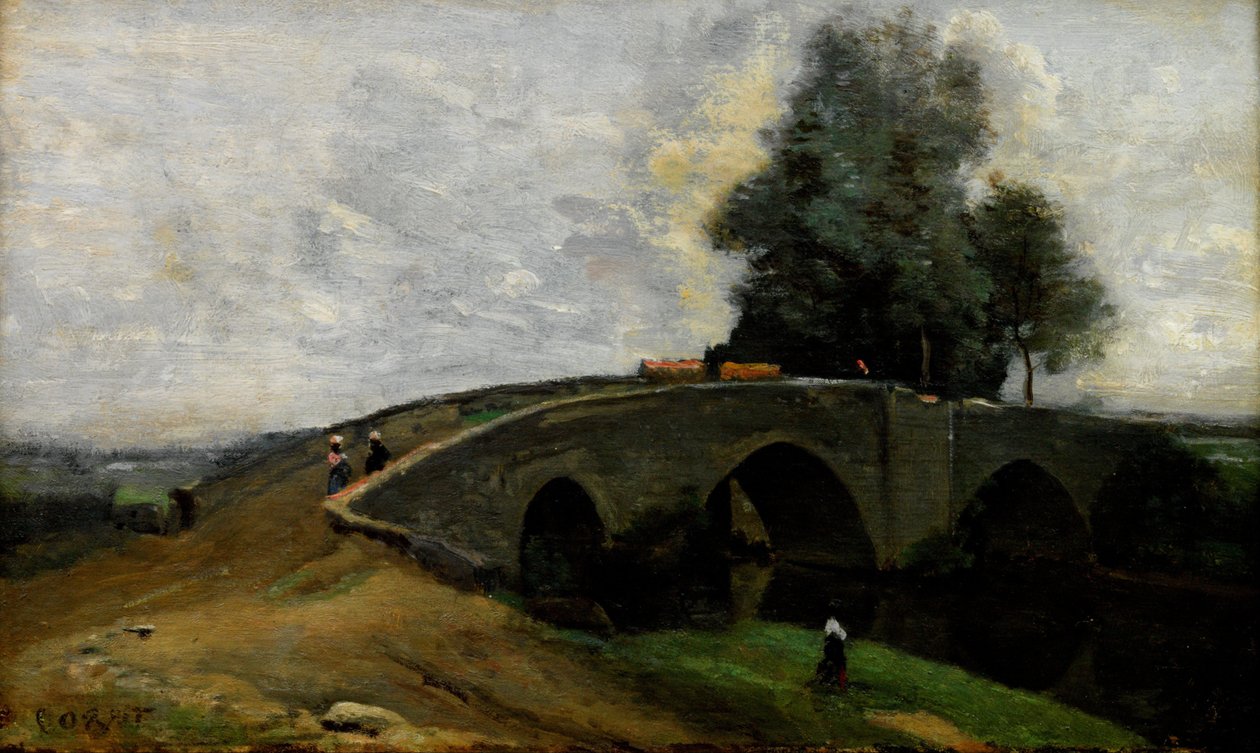 El viejo puente de Jean Baptiste Camille Corot
