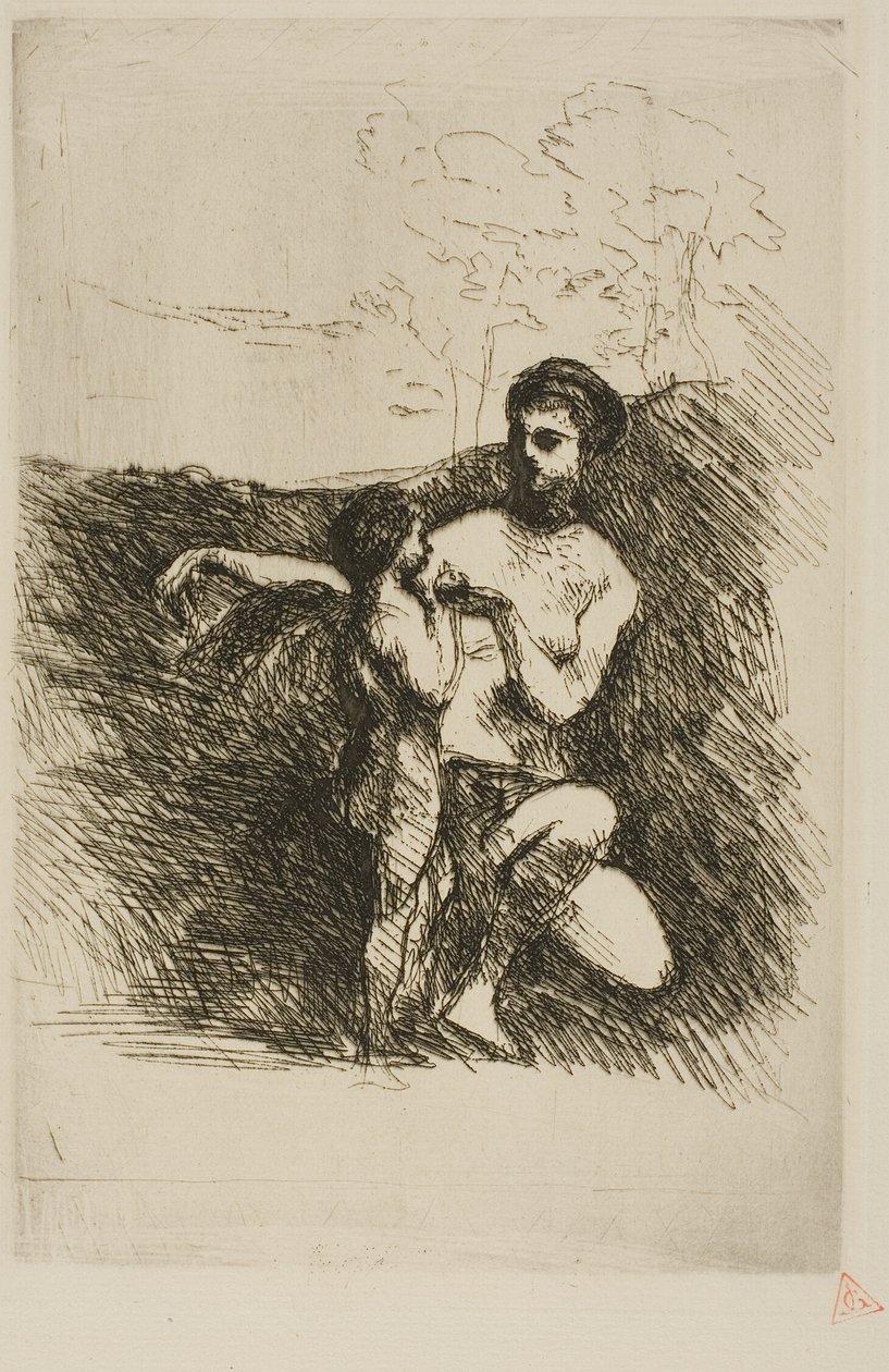 Venus cortando las alas de Cupido, segundo plato de Jean Baptiste Camille Corot