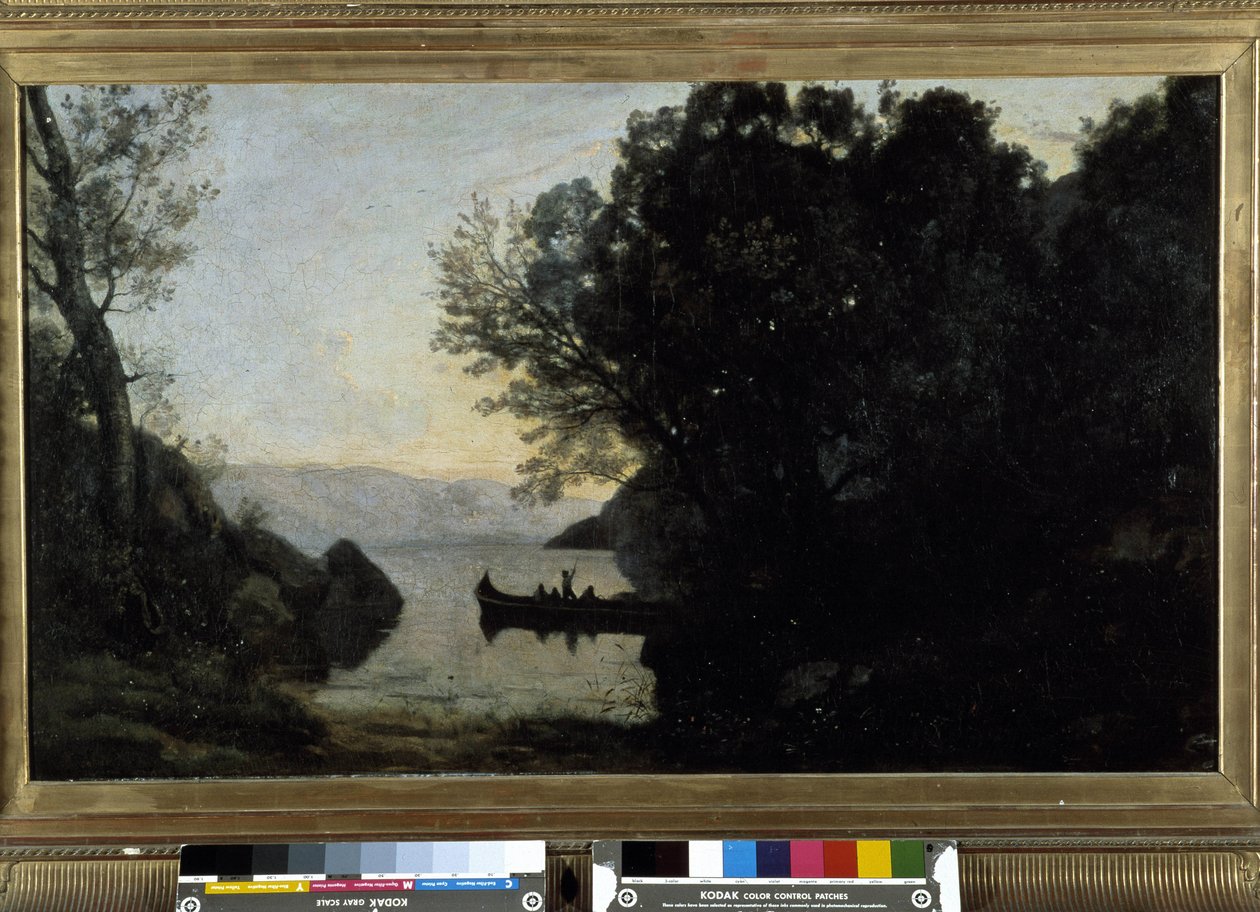 Vista tomada desde Riva, Tirol italiano de Jean Baptiste Camille Corot