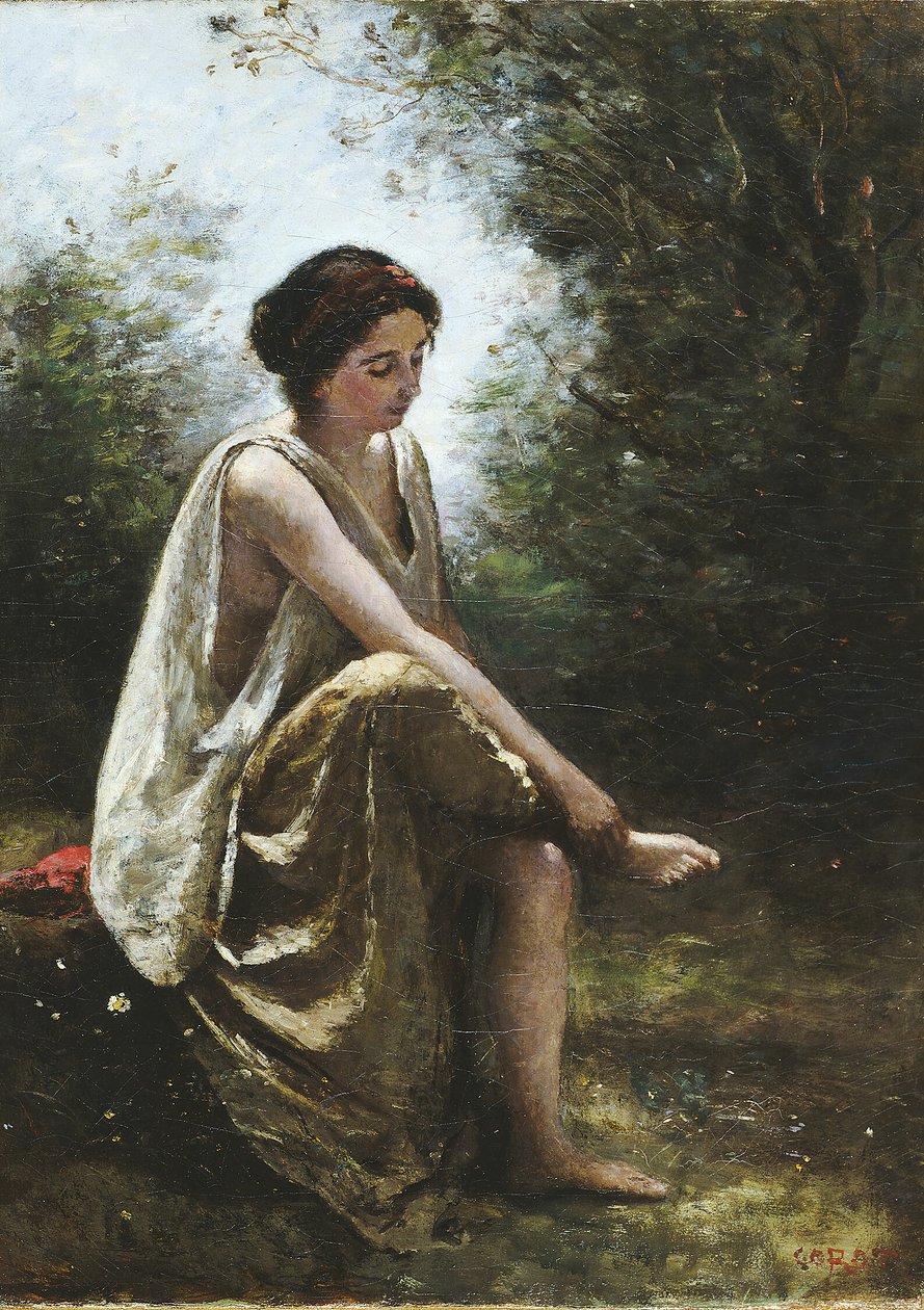 Eurídice herida de Jean Baptiste Camille Corot